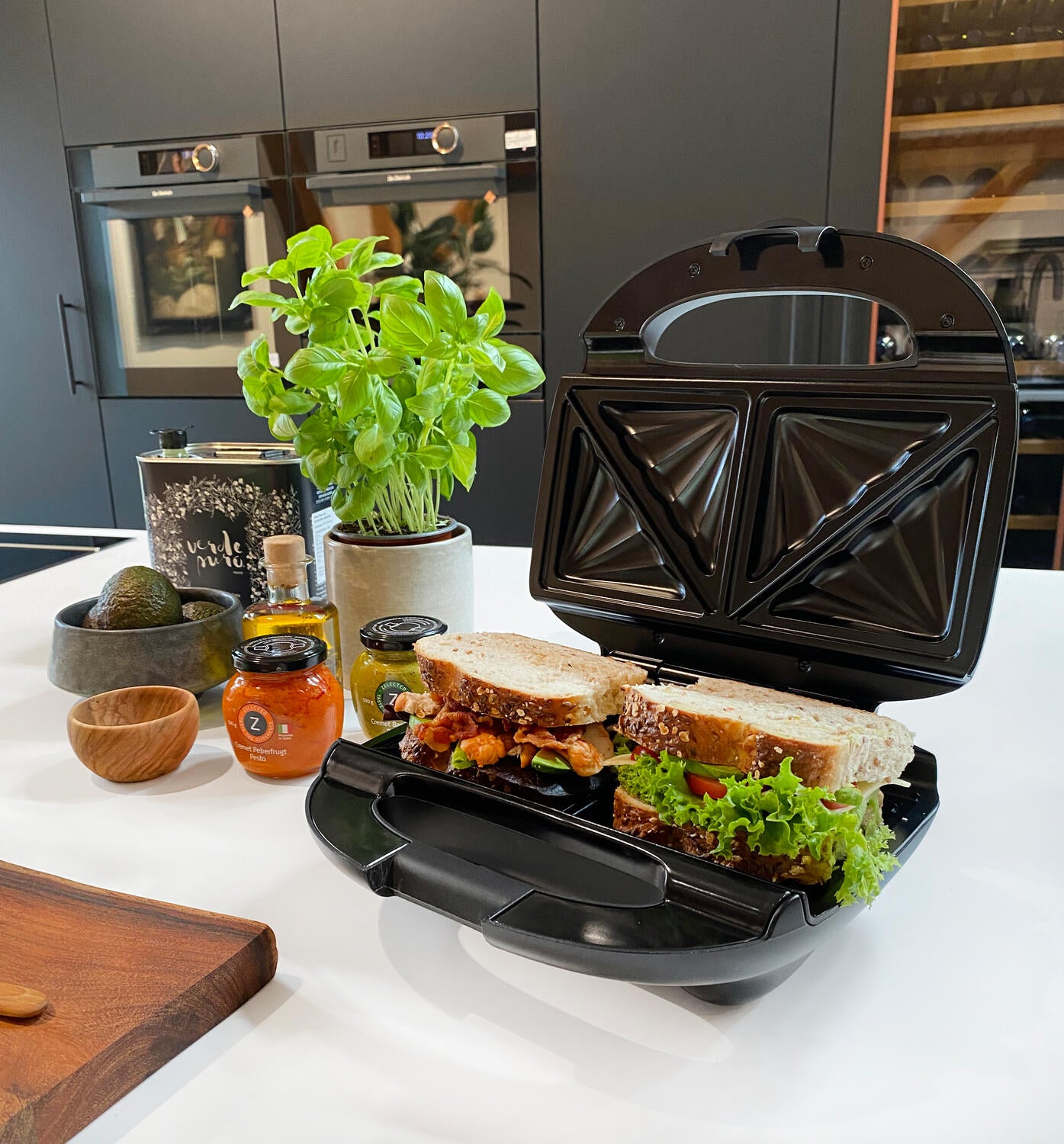 Premium Sandwich Maker Grill - sort